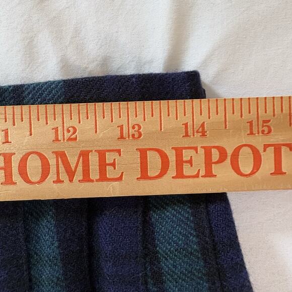 Vtg Laird Portch of Scotland Black Watch Tartan Plaid Wrap Skirt Wool Waist 28” - Picture 10 of 11